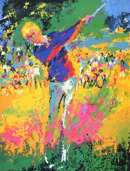 Leroy Neiman Tee Shot Jack Nicklaus